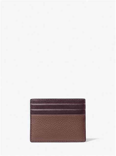 Cooper Pebbled Leather Tall Card Case 